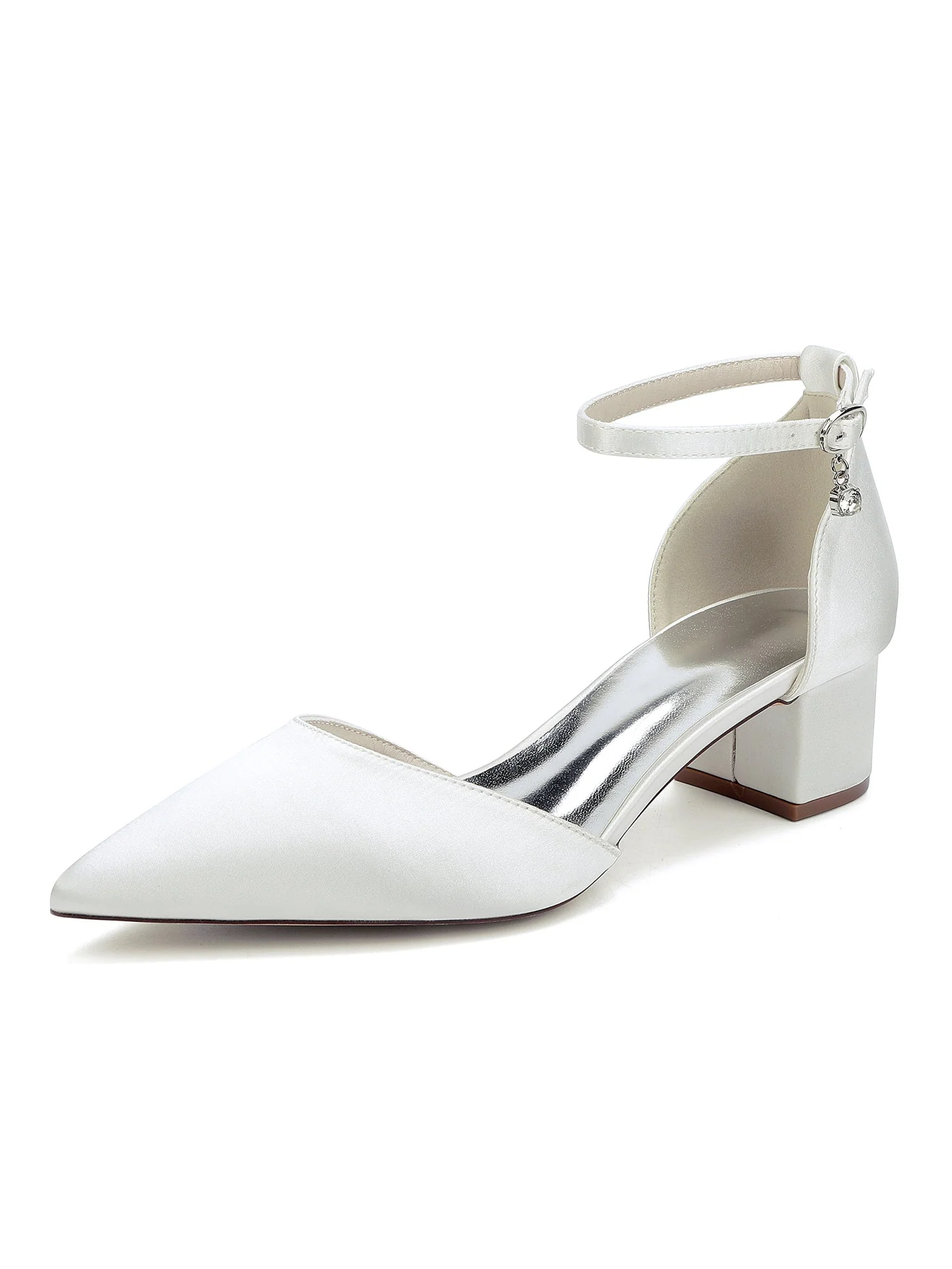 Satin Pointed Toe Women's High Heels - Image 10