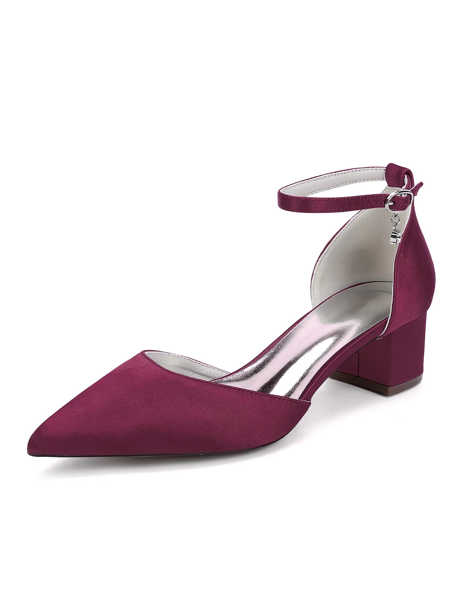 Satin Pointed Toe Women's High Heels - Image 8