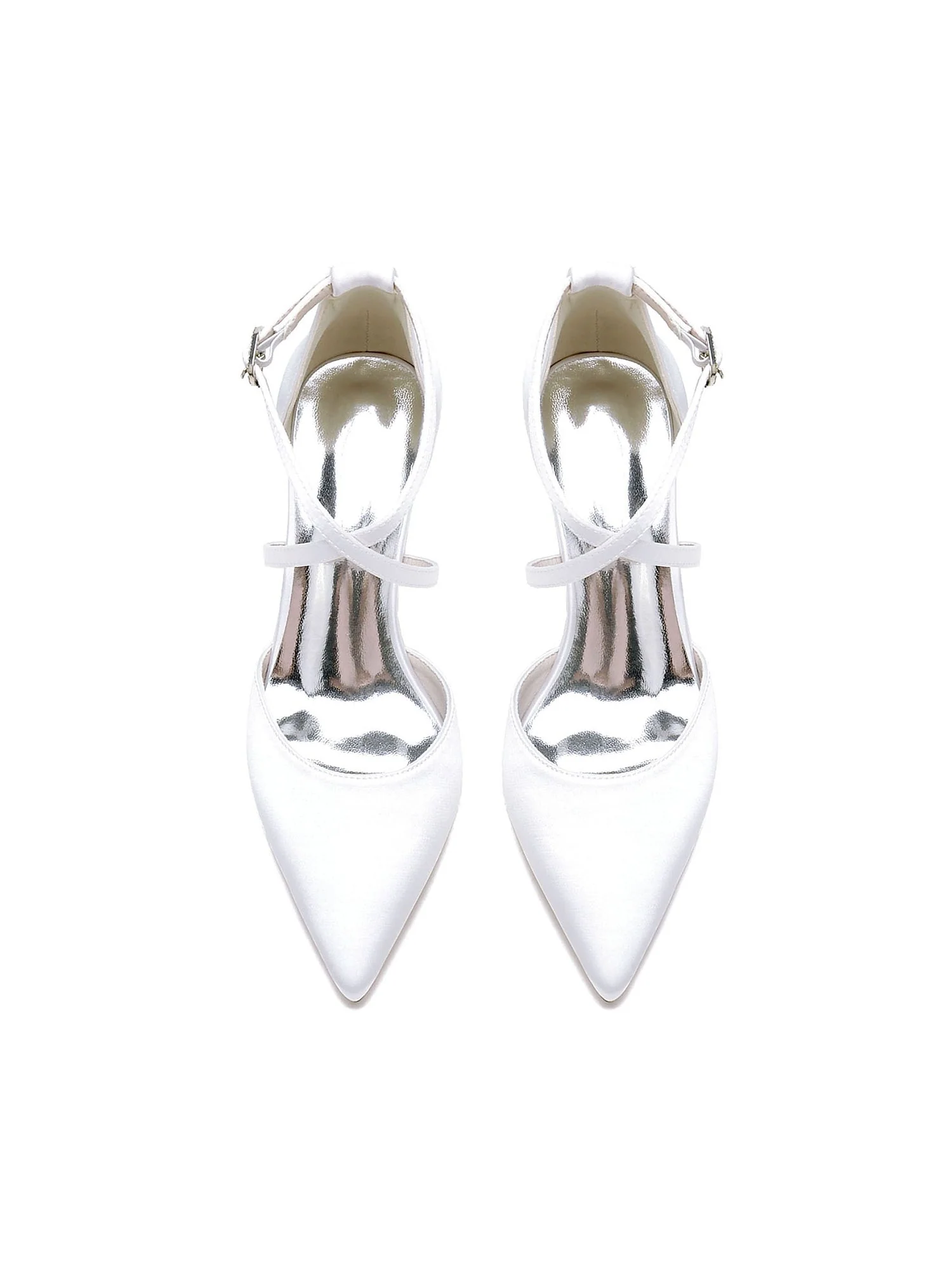 Simple Women's Satin Block Heel Shoes - Image 4